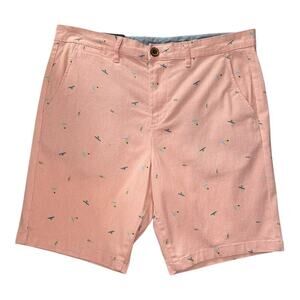 NEW JACHS NY Men's Bleecker Chino Shorts‎ Size 34 Pink Casual Summer Solid NWT